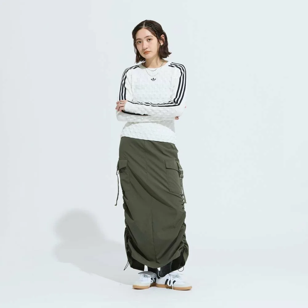 Толстовка Adilna Slim Solid Spike Knit Adidas, white