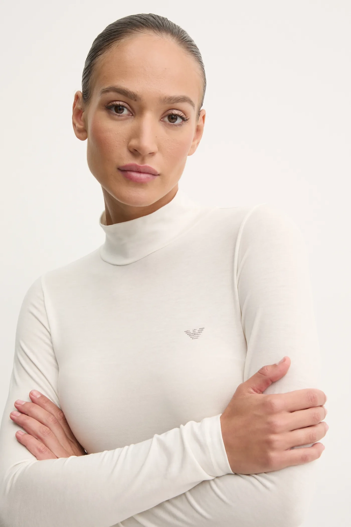 

Футболка с длинными рукавами Emporio Armani Underwear, бежевый