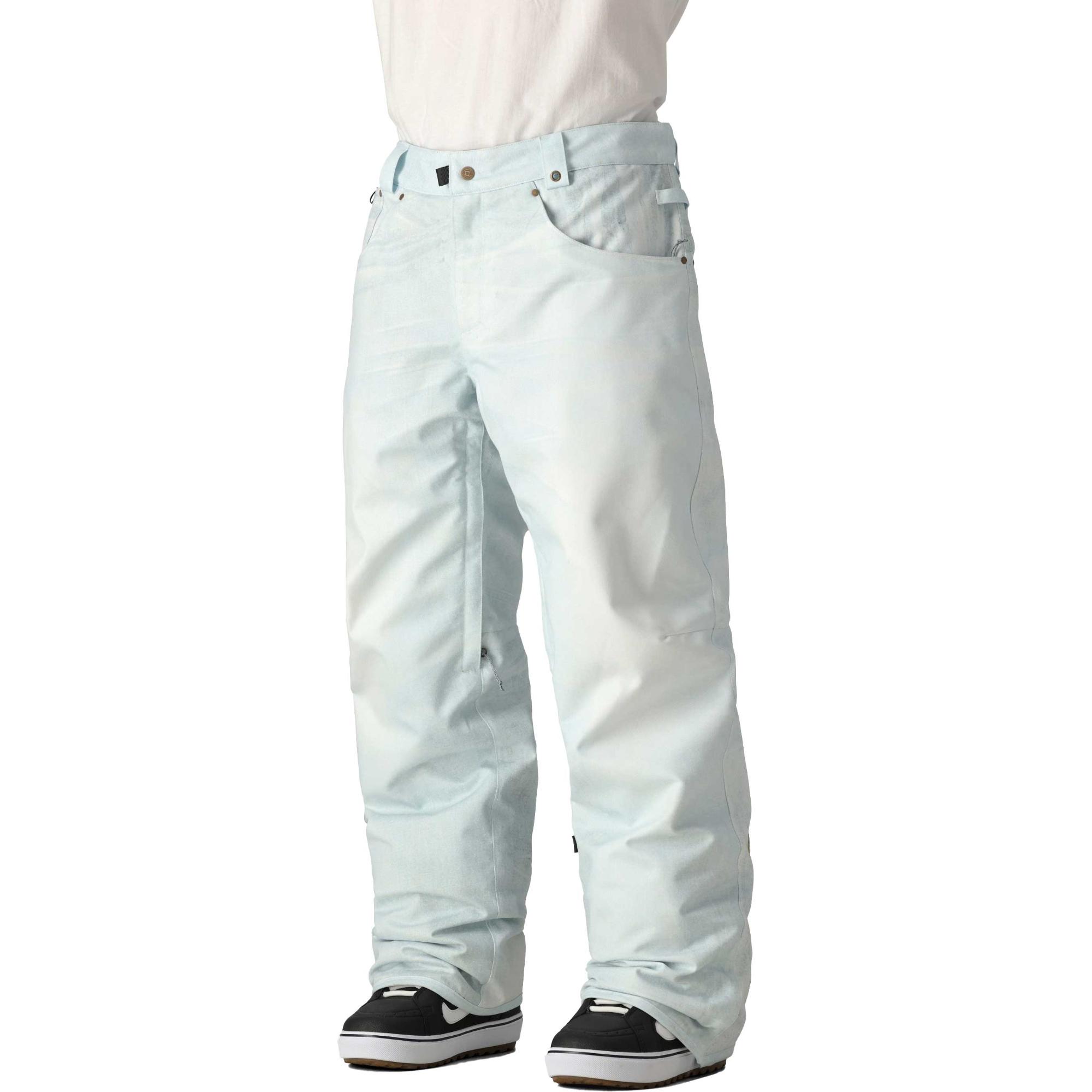 

Мужские джинсы с рваными элементами 686, Bleach White Denim