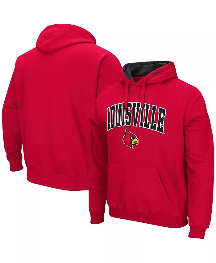 

Мужская красная толстовка с капюшоном Louisville Cardinals Arch and Logo 3.0 Colosseum