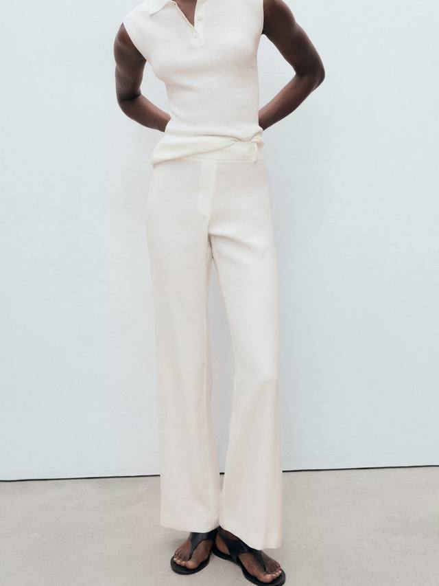 

Прямые брюки Naia Mango, White