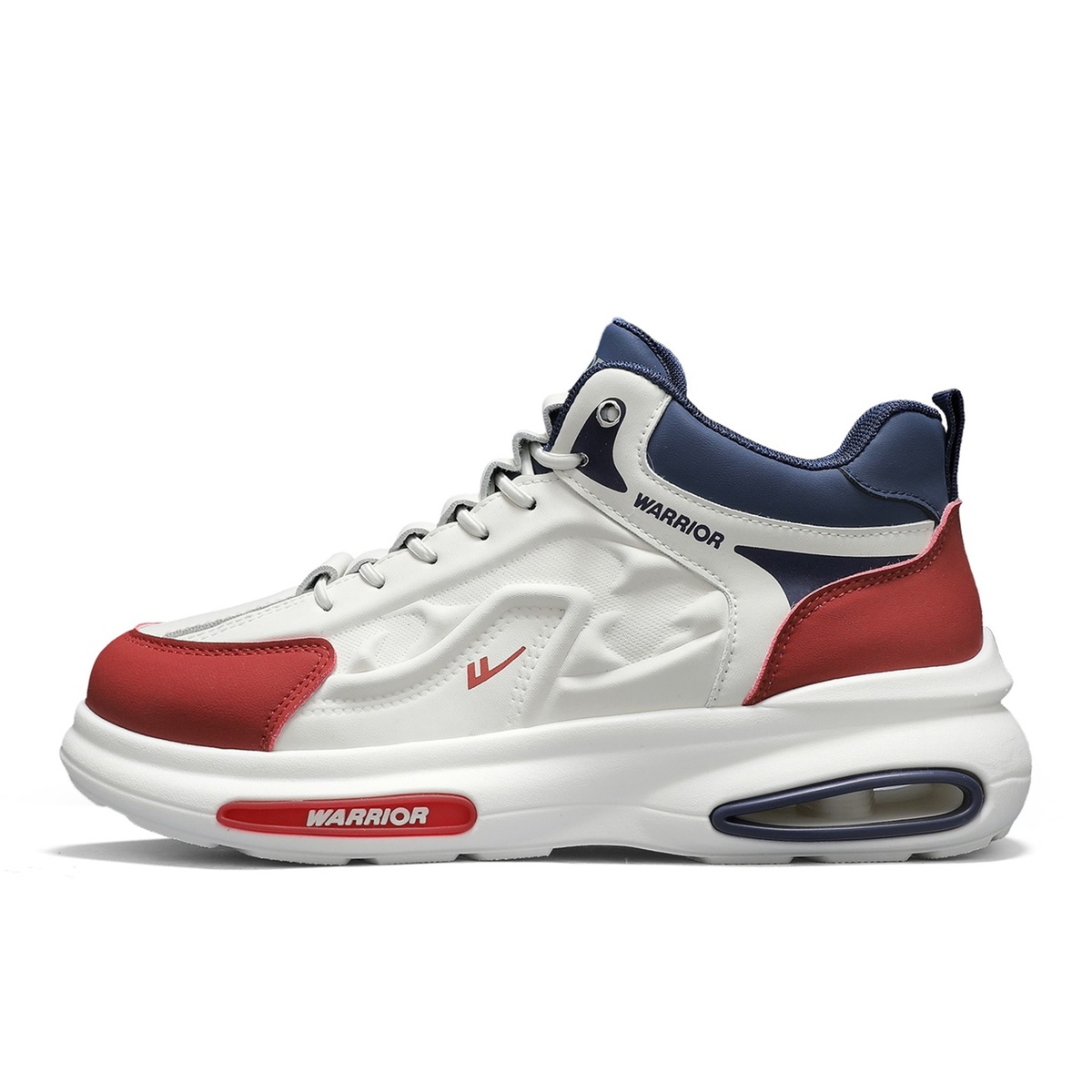 

Мужские кроссовки High top Chunky Abrasion Resistant Breathable WARRIOR, бежевый красный темно-синий