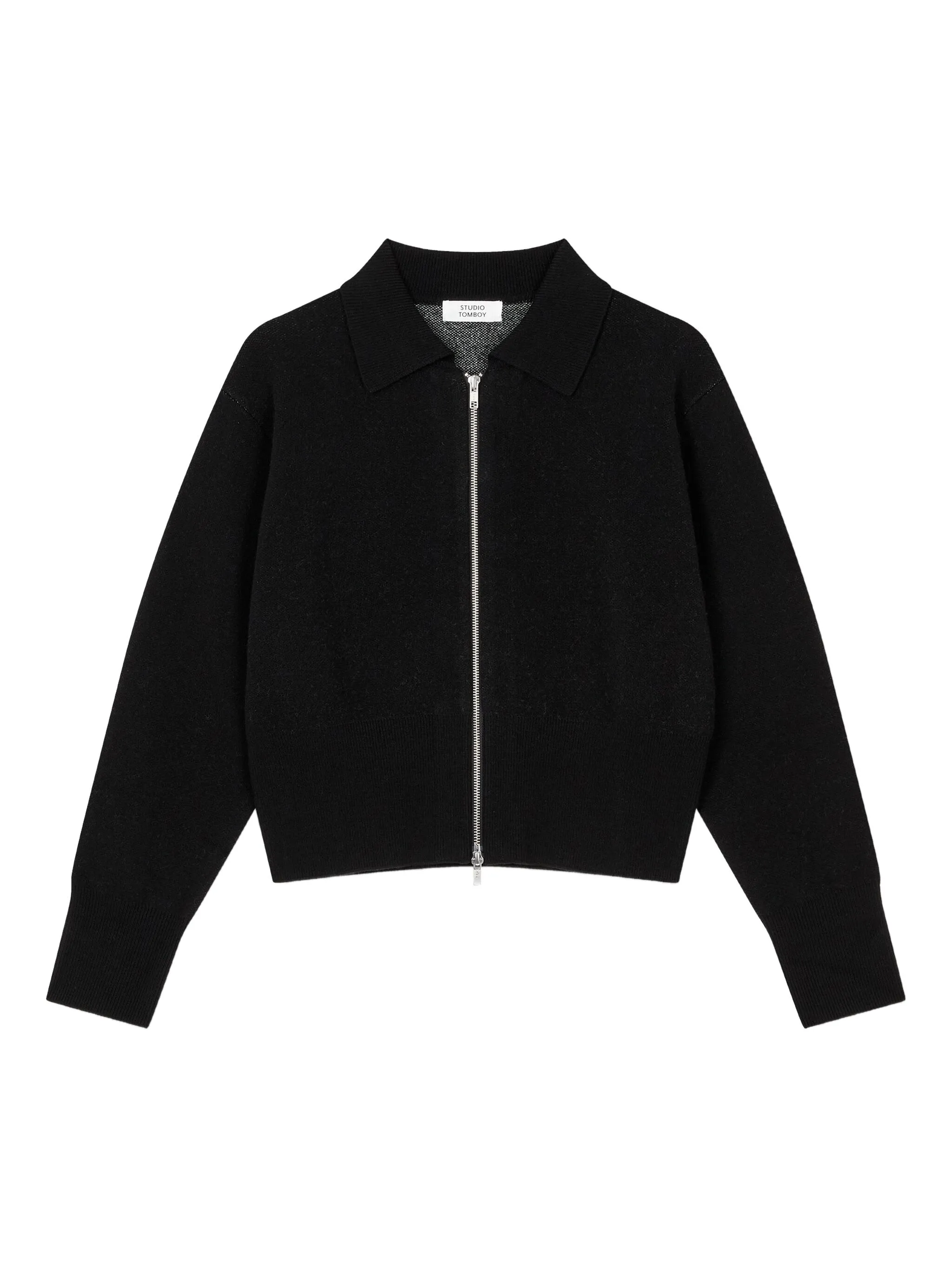 

Кардиган на молнии с логотипом Tomboy, черный