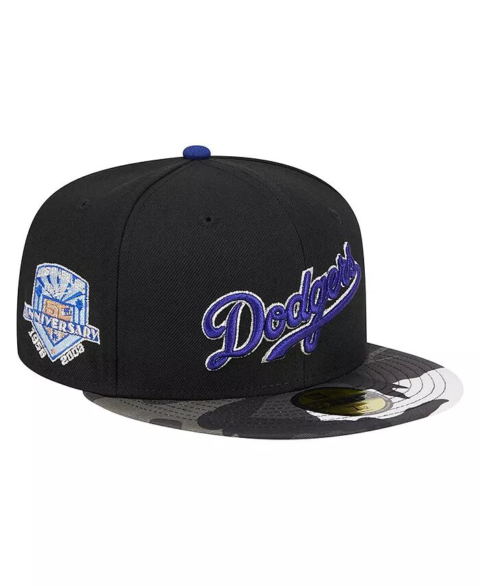 

Мужская черная приталенная кепка Los Angeles Dodgers с камуфляжным эффектом металлик 59FIFTY New Era, черный