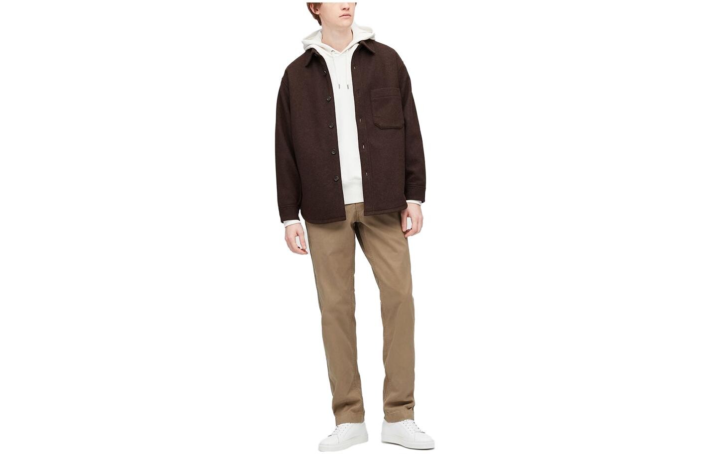 

Повседневные брюки мужские светло-коричневые Uniqlo, коричневый