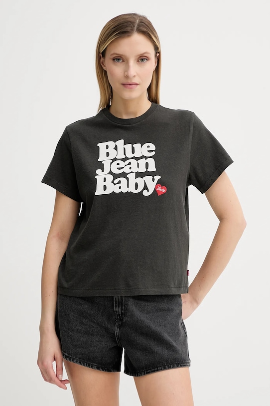 

Хлопковая футболка Levi'S, серый