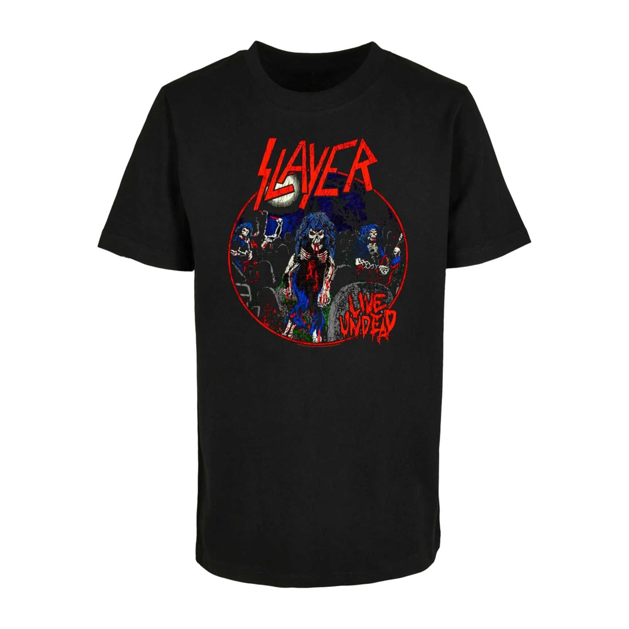 

Футболка Merchcode «Merchcode Men's Kids Slayer - Live Undead Basic Tee 2.0», черный