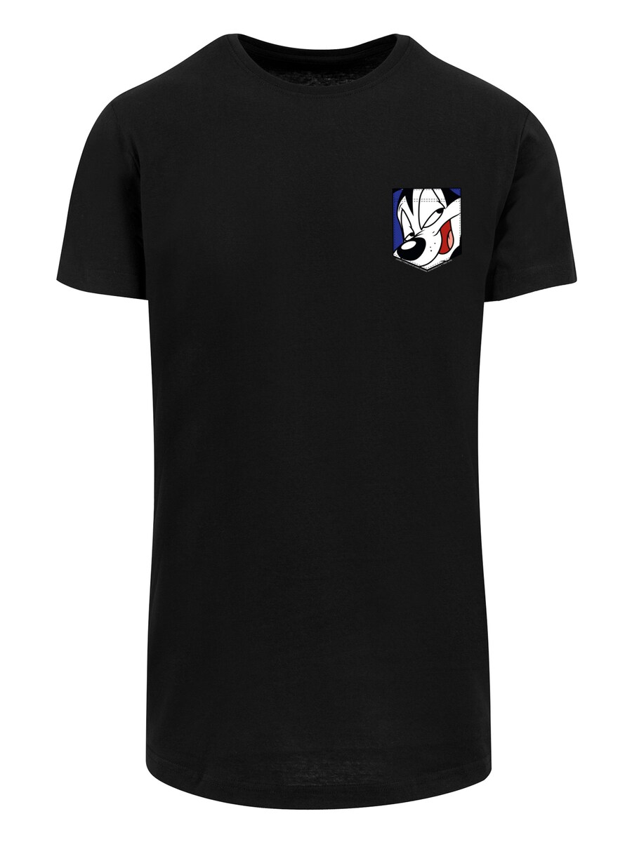 

Рубашка F4NT4STIC Looney Tunes Pepe Le Pew Face Faux Pocket, черный