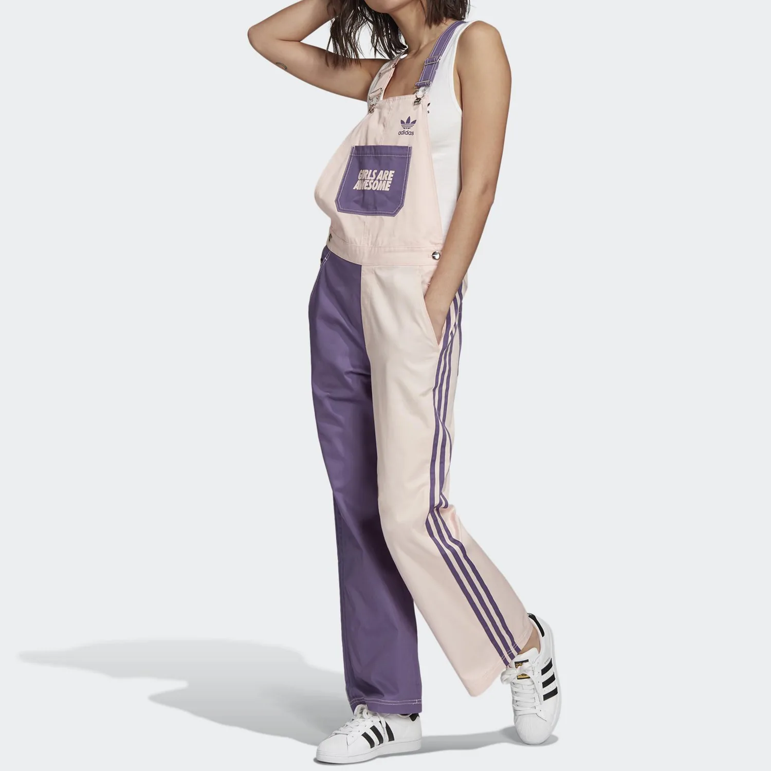 Adidas Originals Комбинезон Mr Doodle для женщин, розово-фиолетовый — фото 4