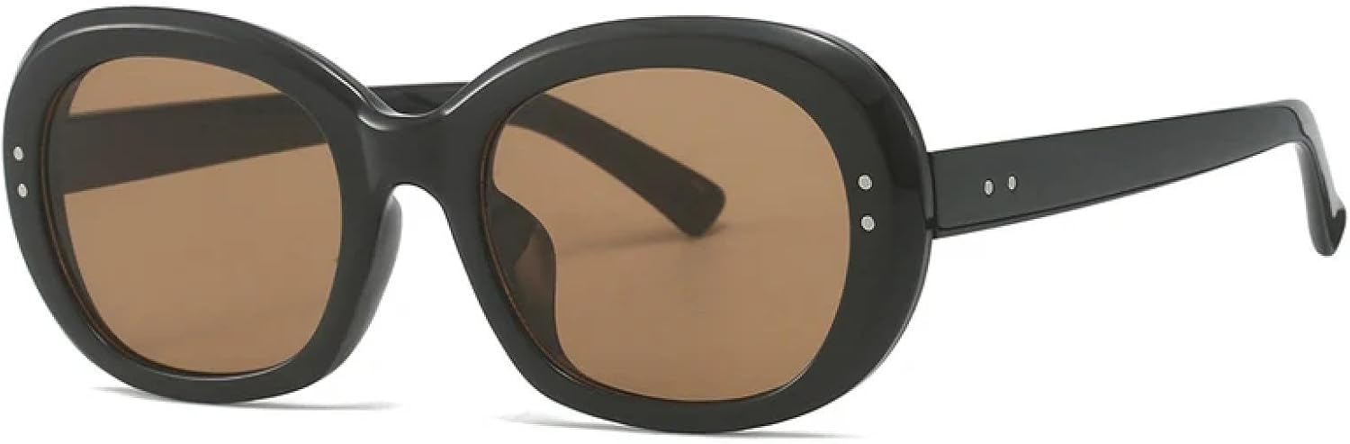 

Солнцезащитные очки с защитой от УФ-излучения UV400 | Овальные, в стиле панк, с заклепками, круглые, для мужчин и женщин, для занятий спортом на открытом воздухе и вождения DSVIGF, Black Tea