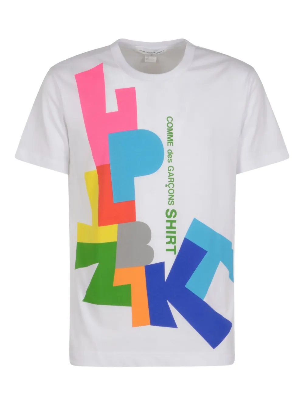 

Футболка с графическим принтом Comme Des Garcons, белый