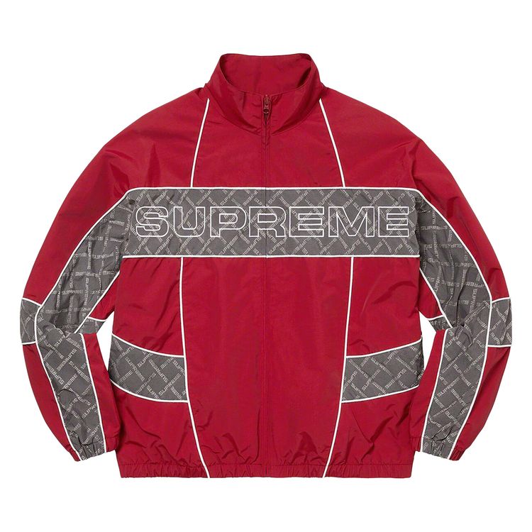 

Куртка Supreme Jacquard Panel Track Jacket 'Red', красный
