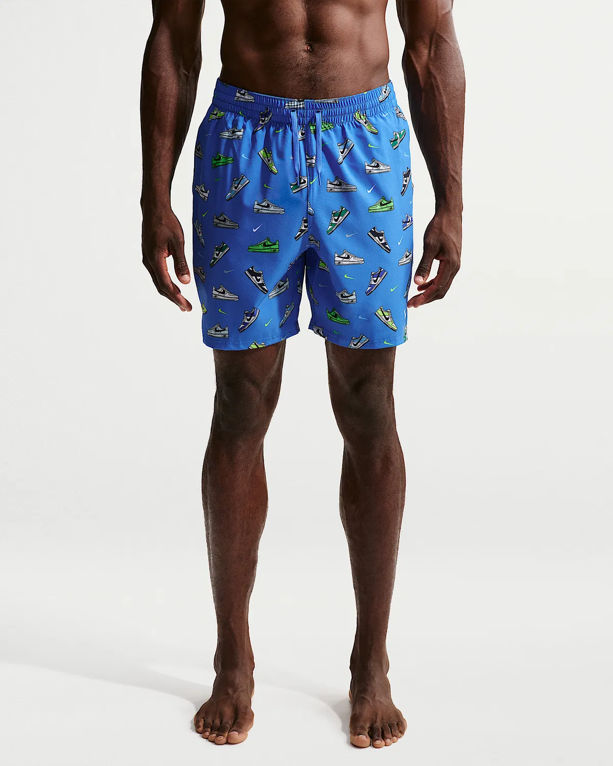 Мужские плавательные шорты Nike Swim Breaker 7" с подкладкой-бриф, Blue Crystal — фото 2