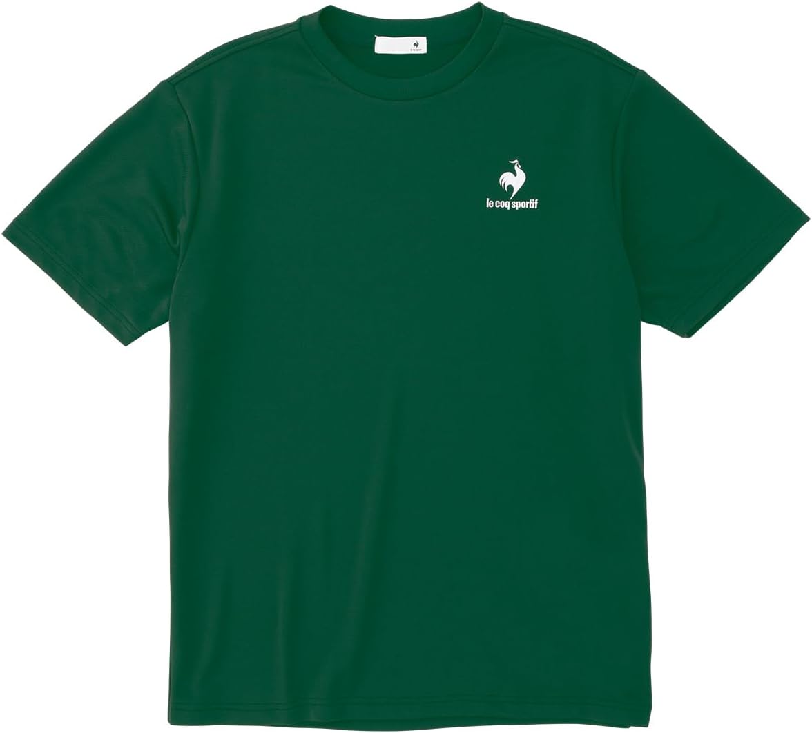 

Футболка с коротким рукавом Le Coq Sportif, влагоотводящая, быстросохнущая, с защитой от УФ-излучения, эластичная, цельная, унисекс, подходит для бега, тренировок, тенниса и взрослых, зеленый