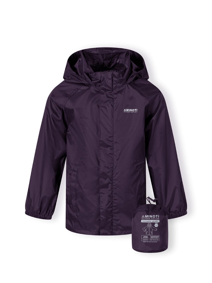 Комплект из 2 предметов: куртка-дождевик 27KMJACKET1 фиолетового цвета Minoti — фото 4