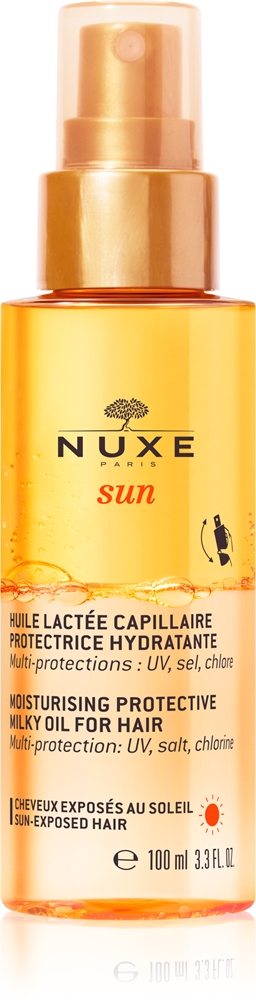 

Увлажняющее защитное молочко для волос, защитное масло для волос, поврежденных хлором, солнцем и солью Nuxe, 100 мл