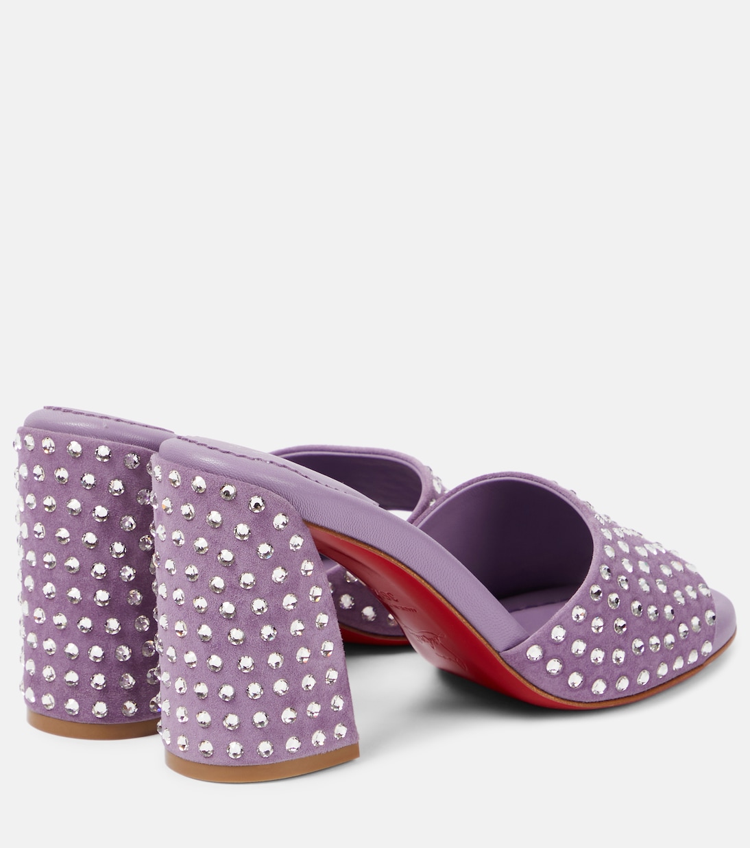 Джейн украшенные замшевые мюли Christian Louboutin, Parme/Cry/Lin Parme — фото 3
