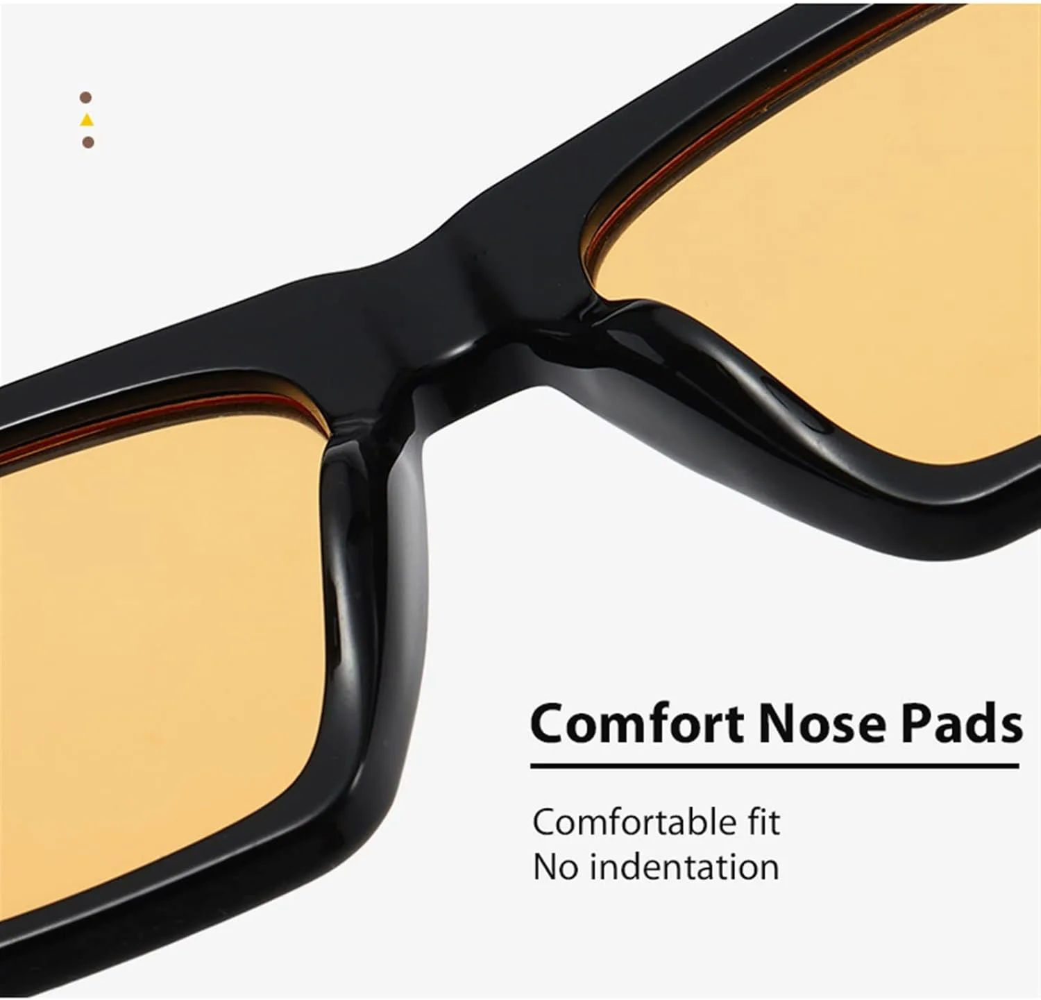 

Солнцезащитные очки для активного отдыха, женские, с большой оправой, мужские, для отпуска, для водителя, декоративные солнцезащитные очки Generic, Yellow