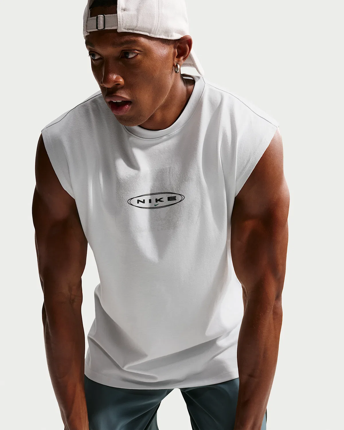 Мужская свободная безрукавка для бега Nike, Off White — фото 3