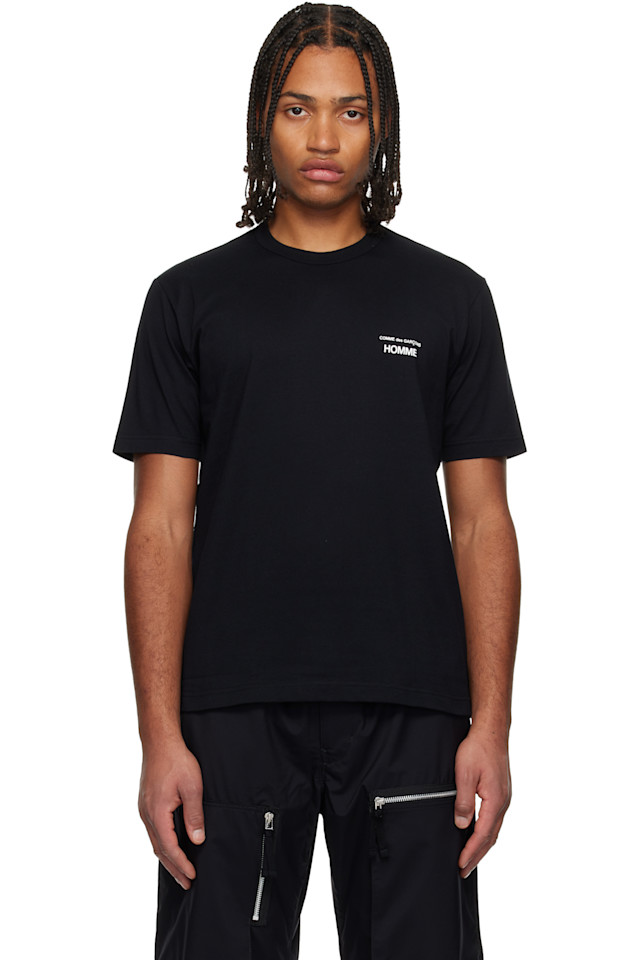 

Comme Des Garçons Homme Футболка из хлопкового трикотажа с принтом