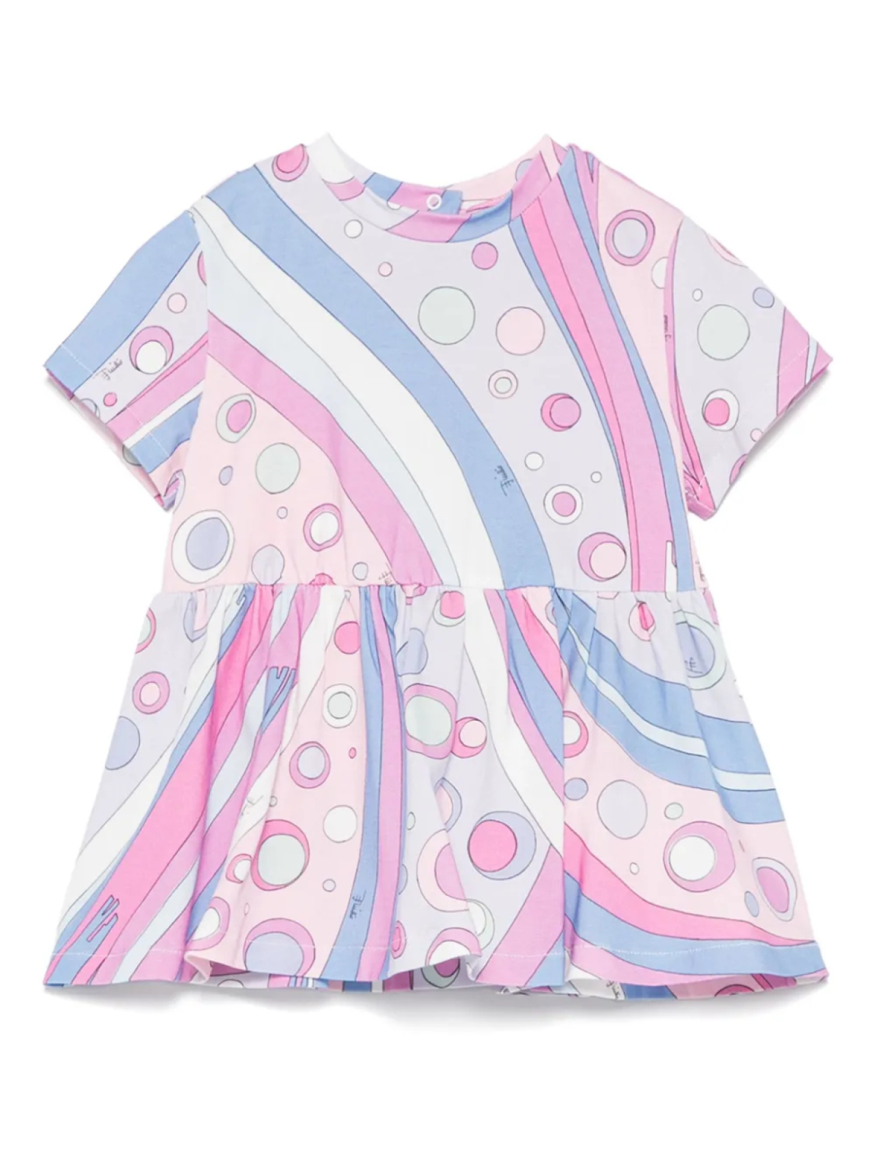 

PUCCI Junior платье с принтом Fontane, розовый