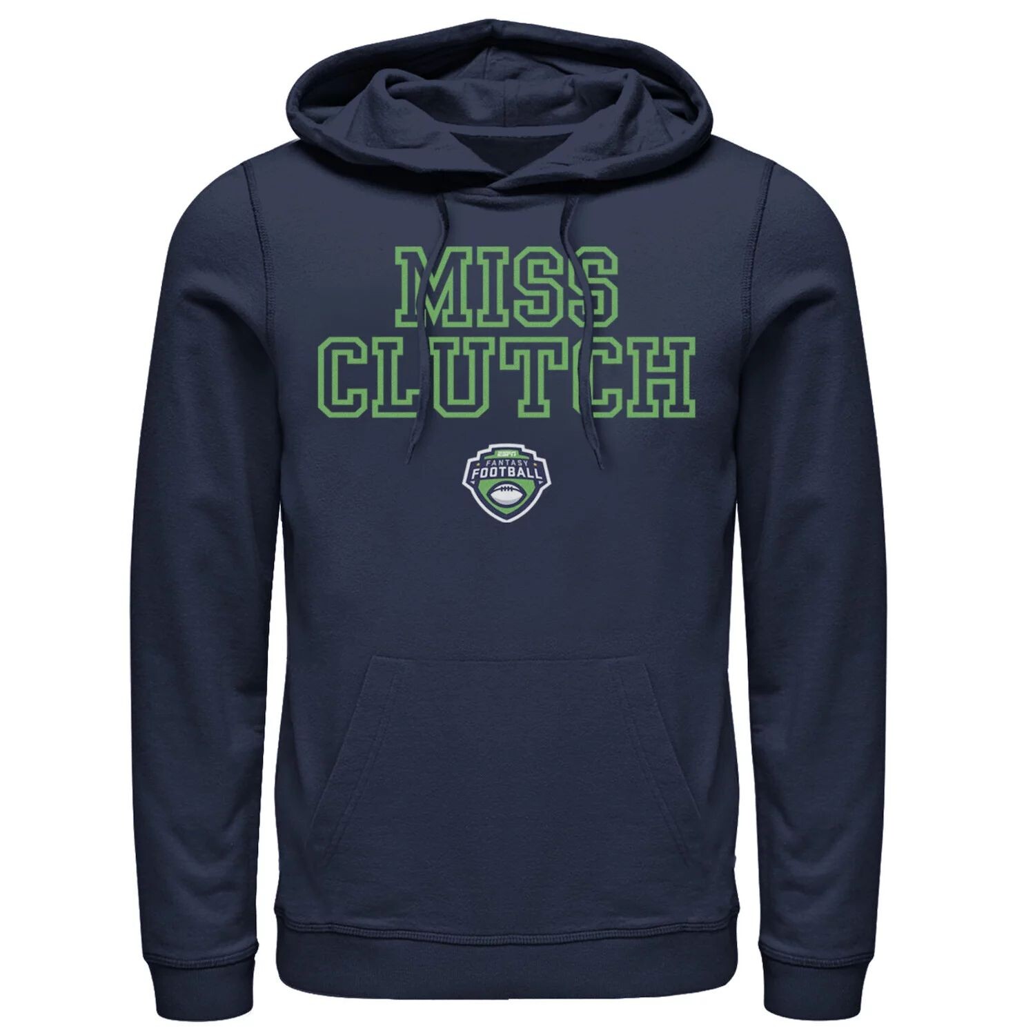 

Мужская толстовка с текстовым логотипом ESPN Miss Clutch Licensed Character