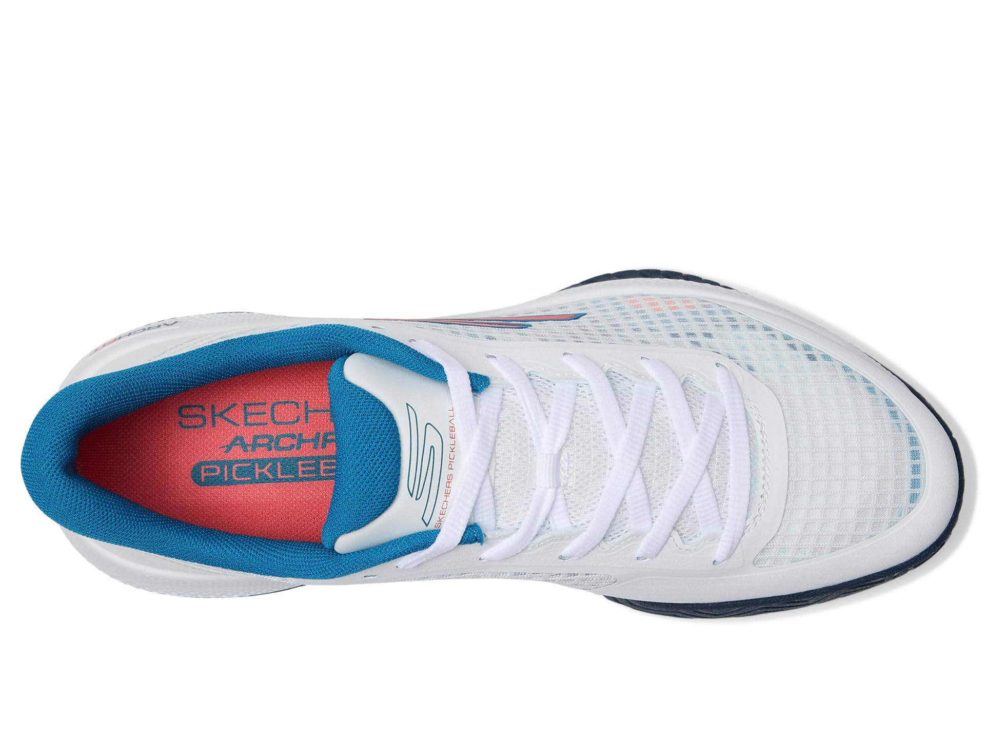 Кроссовки SKECHERS Pickleball Viper Court Pro Sneaker, цвет White/Turquoise — фото 2