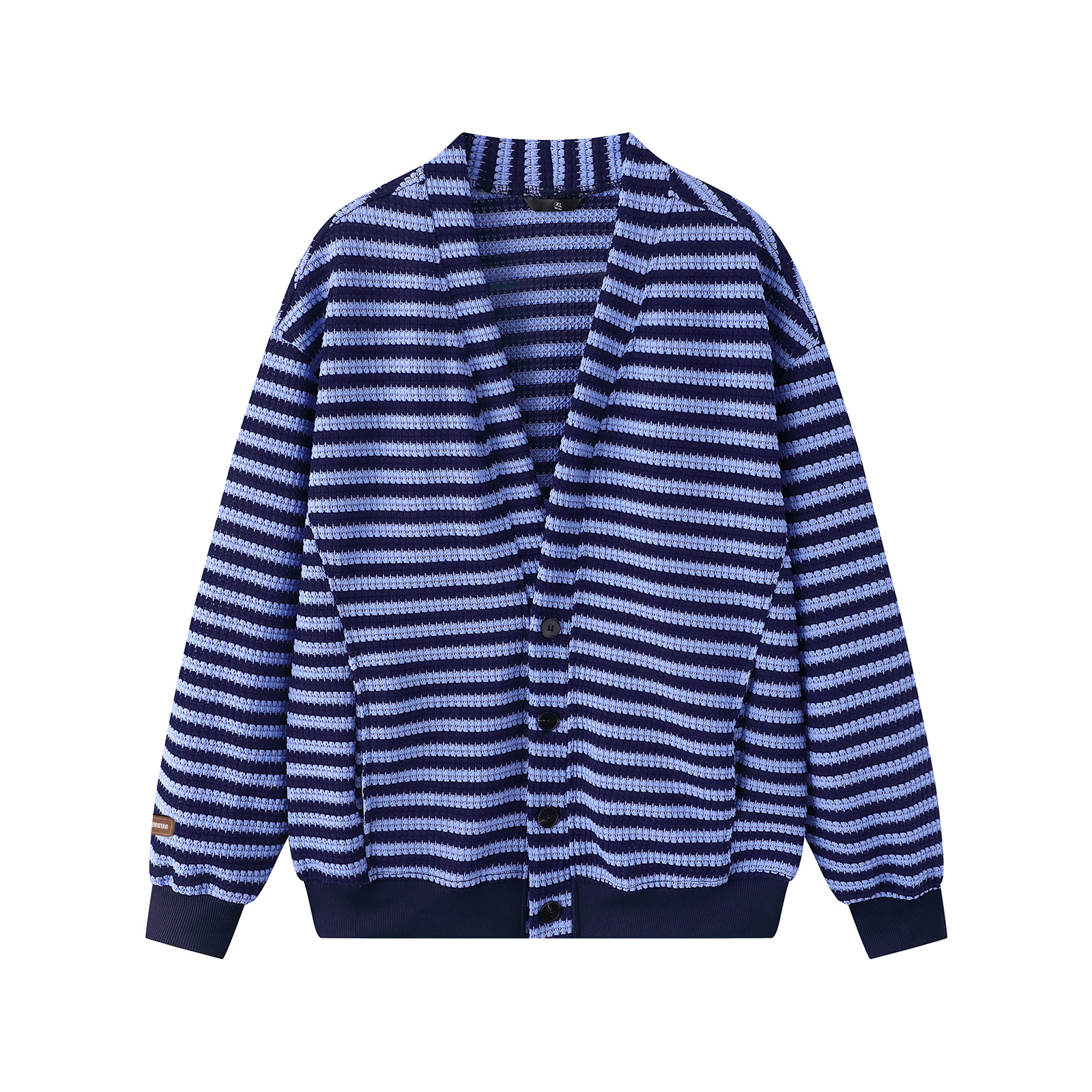 

Кардиган без воротника Unisex WARRIOR, синий[free diy badge]