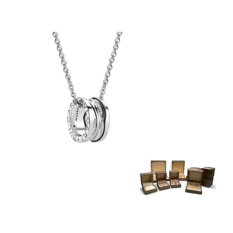 

BVLGARI Ожерелье B.Zero1 из белого золота 585 пробы унисекс серебристо-белое