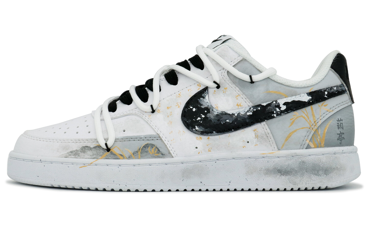

Кроссовки Nike Court Vision 1 Skateboarding Shoes Men Low-top Gold/grey, цвет Rantei grass bamboo
