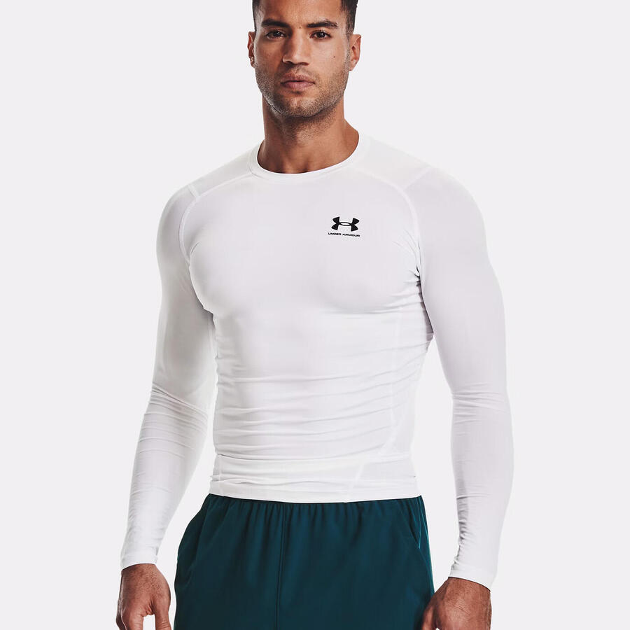 

UNDER ARMOUR Белая рубашка с длинным рукавом HeatgearВ для мужчин Under Armor