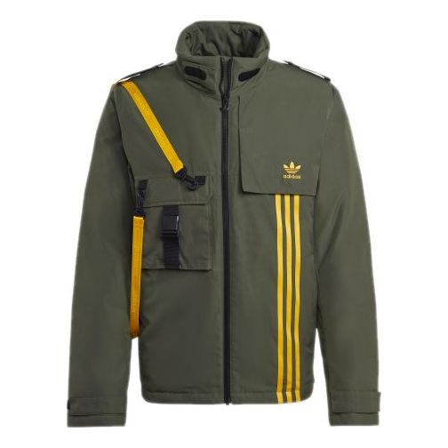 

Пуховик adidas originals Back Large logo Cargo Sports Down Jacket Basic Green, зеленый