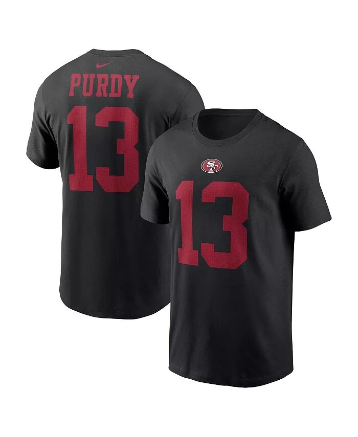 

Мужская футболка Brock Purdy Black San Francisco 49ers с именем и номером игрока Nike