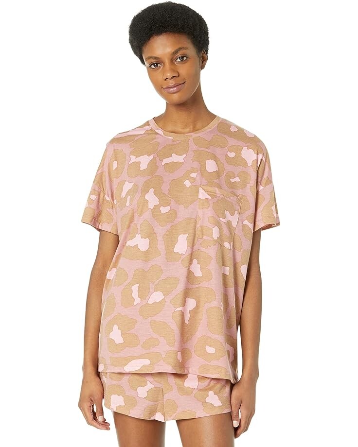 

Пижамный комплект Show Me Your Mumu Day Off PJ Set, цвет Rosey Leopard Knit