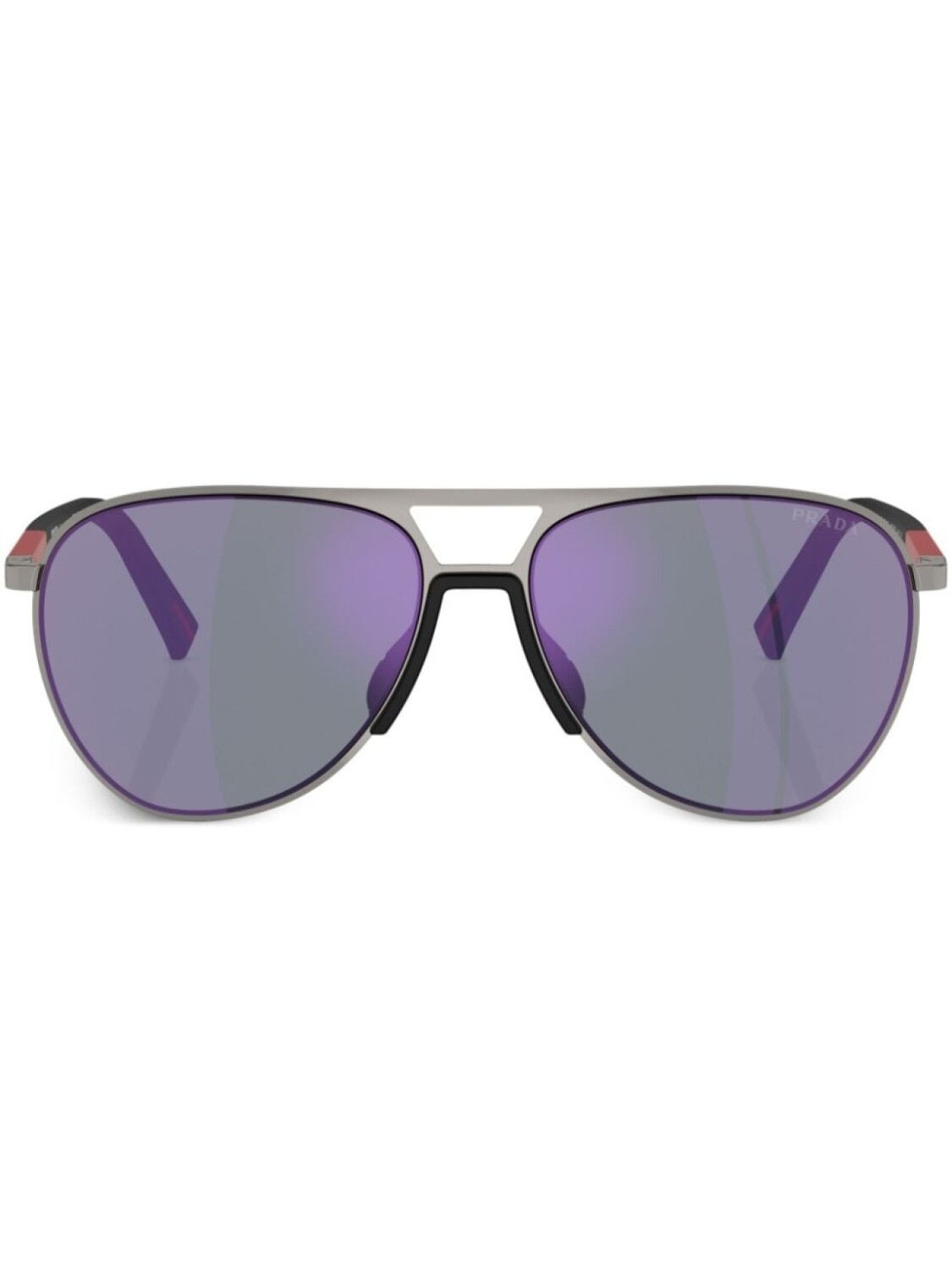 

Prada Eyewear солнцезащитные очки Linea Rossa, серый