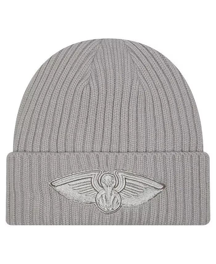 

Мужская серая вязаная шапка New Orleans Pelicans Color Pack с манжетами New Era