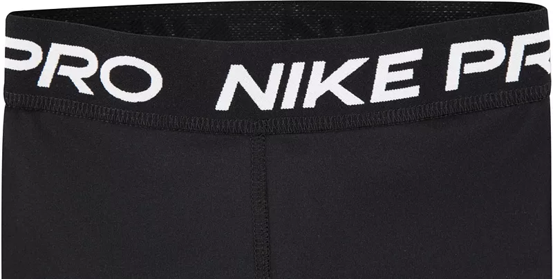 Шорты Nike для маленьких девочек Pro, черный — фото 4