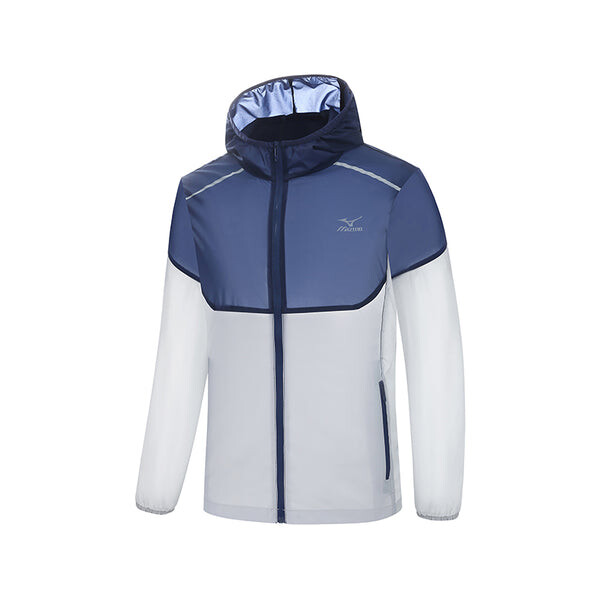 

Куртка uv protection jacket 'navy white' Mizuno, синий