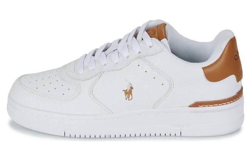 

Кожаные кроссовки с вышивкой Polo Pony Polo Ralph Lauren, белый