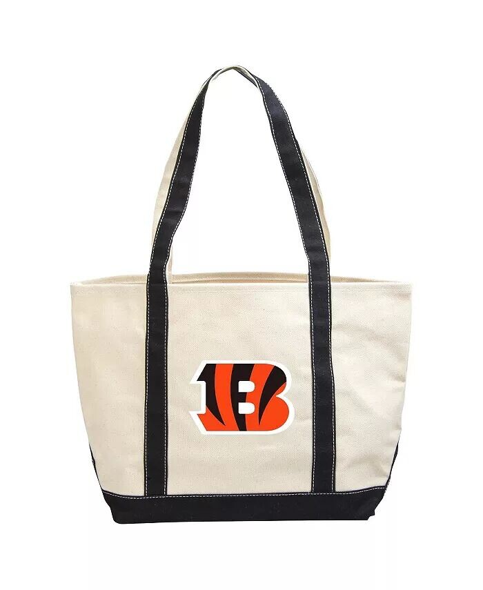 

Холщовая большая сумка Cincinnati Bengals Logo Brands, слоновая кость/кремовый