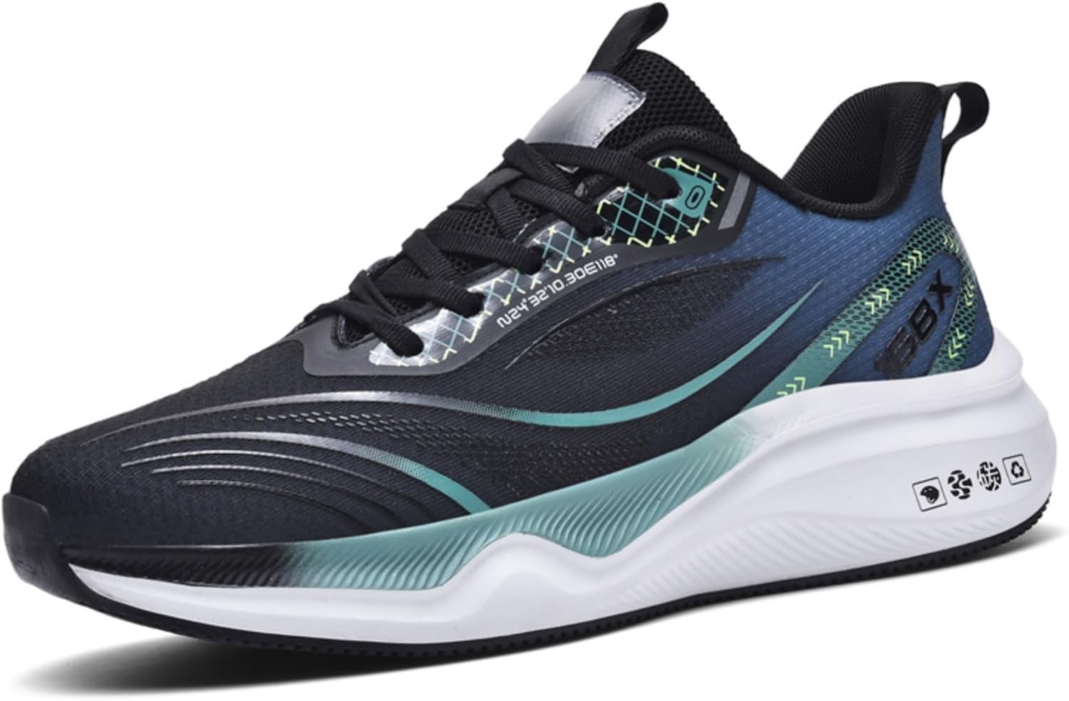 

Высококачественные мужские эластичные кроссовки для ходьбы с поддержкой свода стопы, доступны в больших размерах. Повседневная носка, тренировки в спортзале, модные кроссовки Kpdwfms, черный