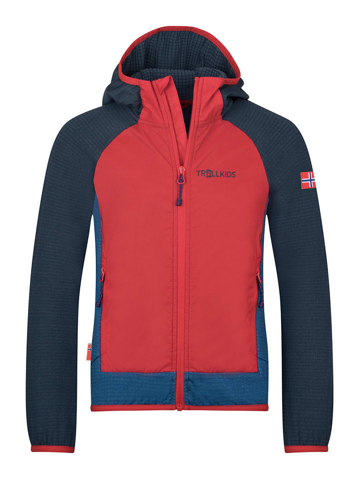 

Флисовая куртка Seiland темно-синего/красного цвета Trollkids