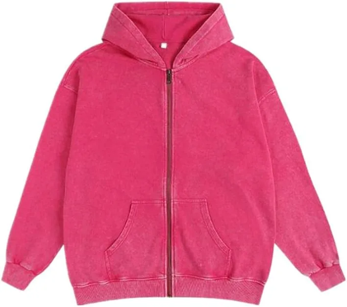 

Мужская худи оверсайз с молнией, винтажный стиль youcai