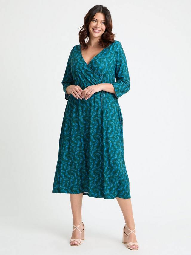 

Платье миди Peacock Wrap Scarlett & Jo, Green
