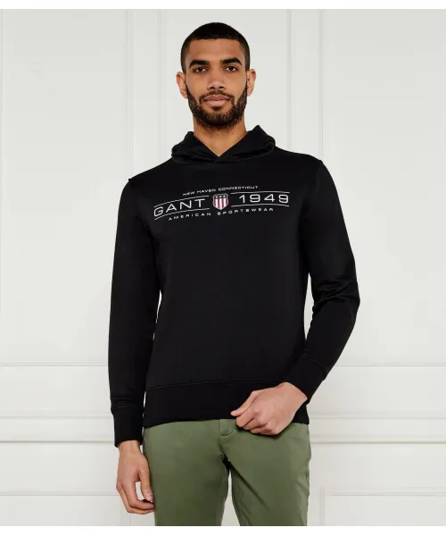 

Графическая толстовка Regular fit Gant, черный