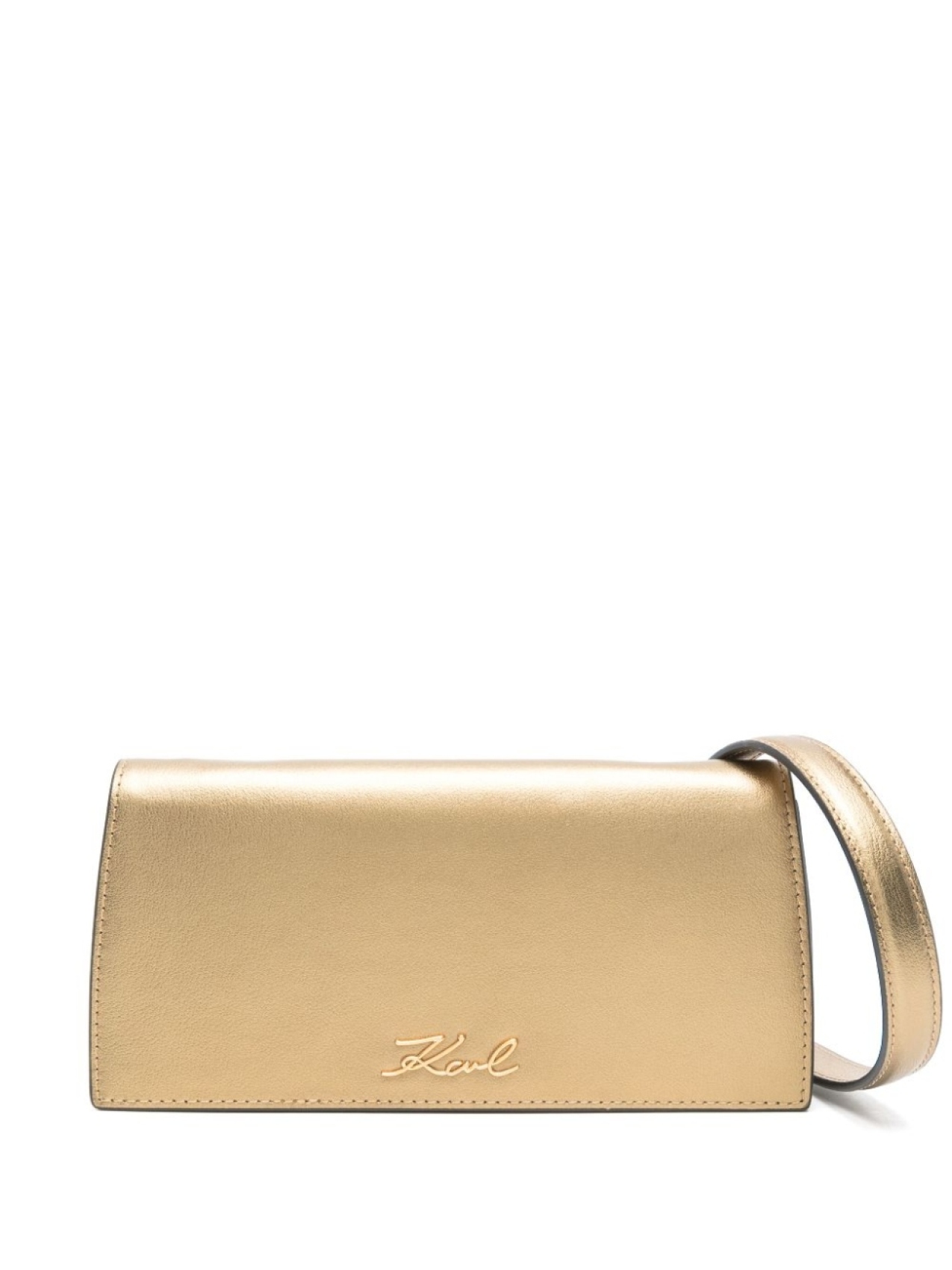 

Karl Lagerfeld клатч K/Signature, золотой