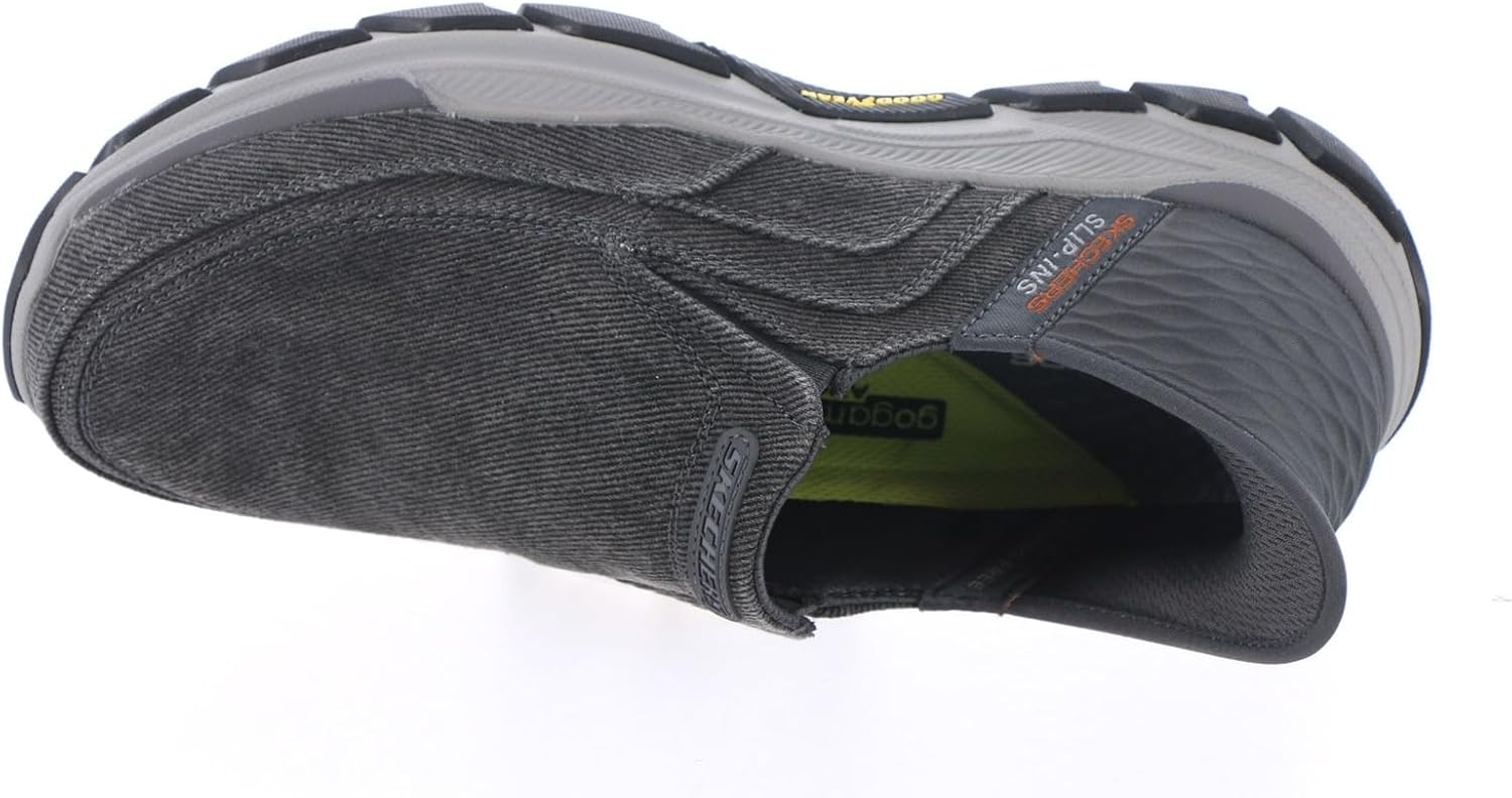 Мужские лоферы Skechers Respected Holmgren без застежек, Charcoal — фото 2