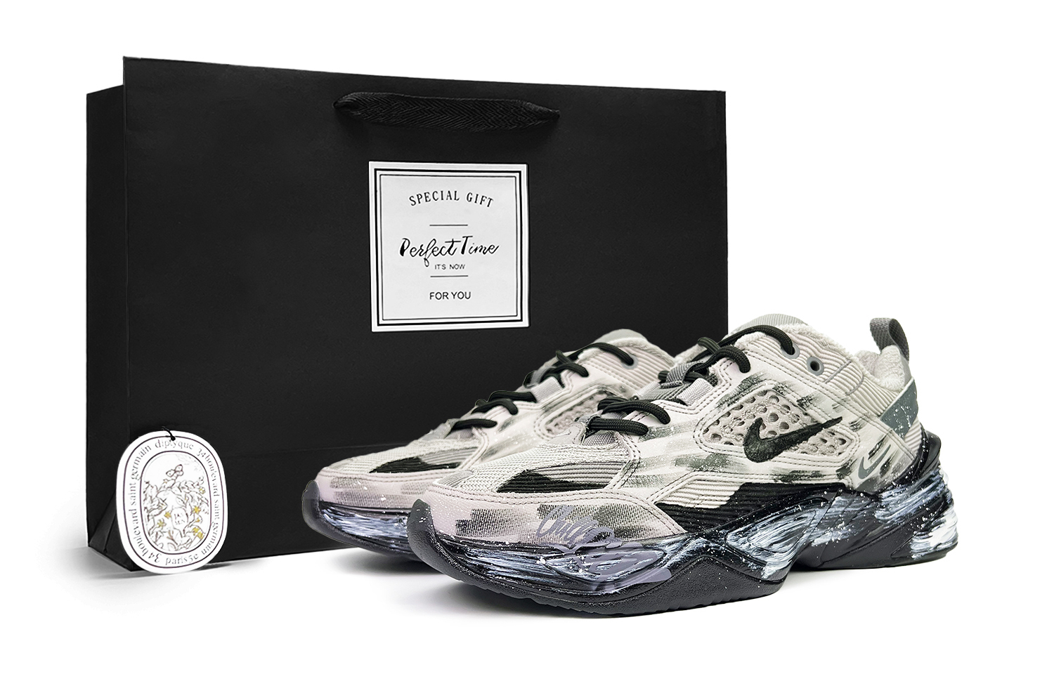

Nike M2K Tekno противоскользящие износостойкие низкие массивные кроссовки унисекс серый - серый, цвет Gray
