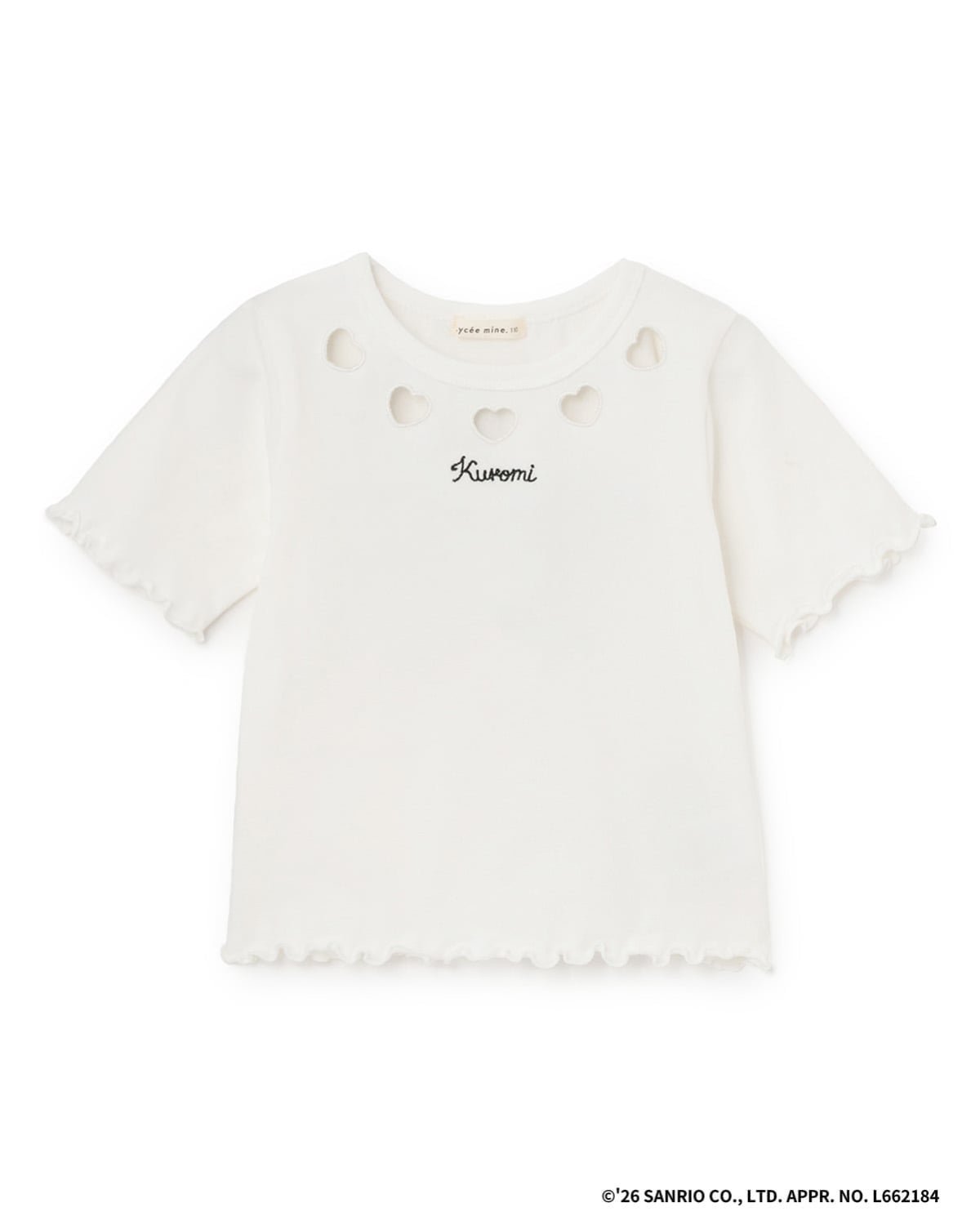 Футболка Cherry Kuromi Heart Lycee mine, Off white — фото 2