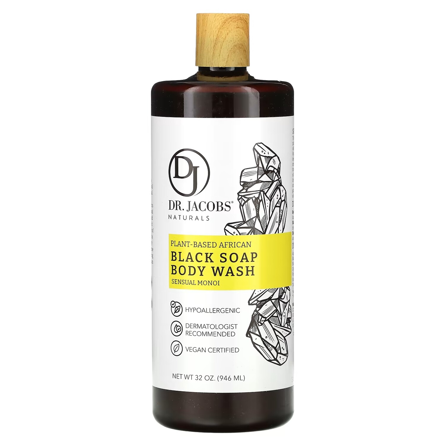 

Мыло черное для душа Dr. Jacobs Naturals с чувственной моной, 946 мл